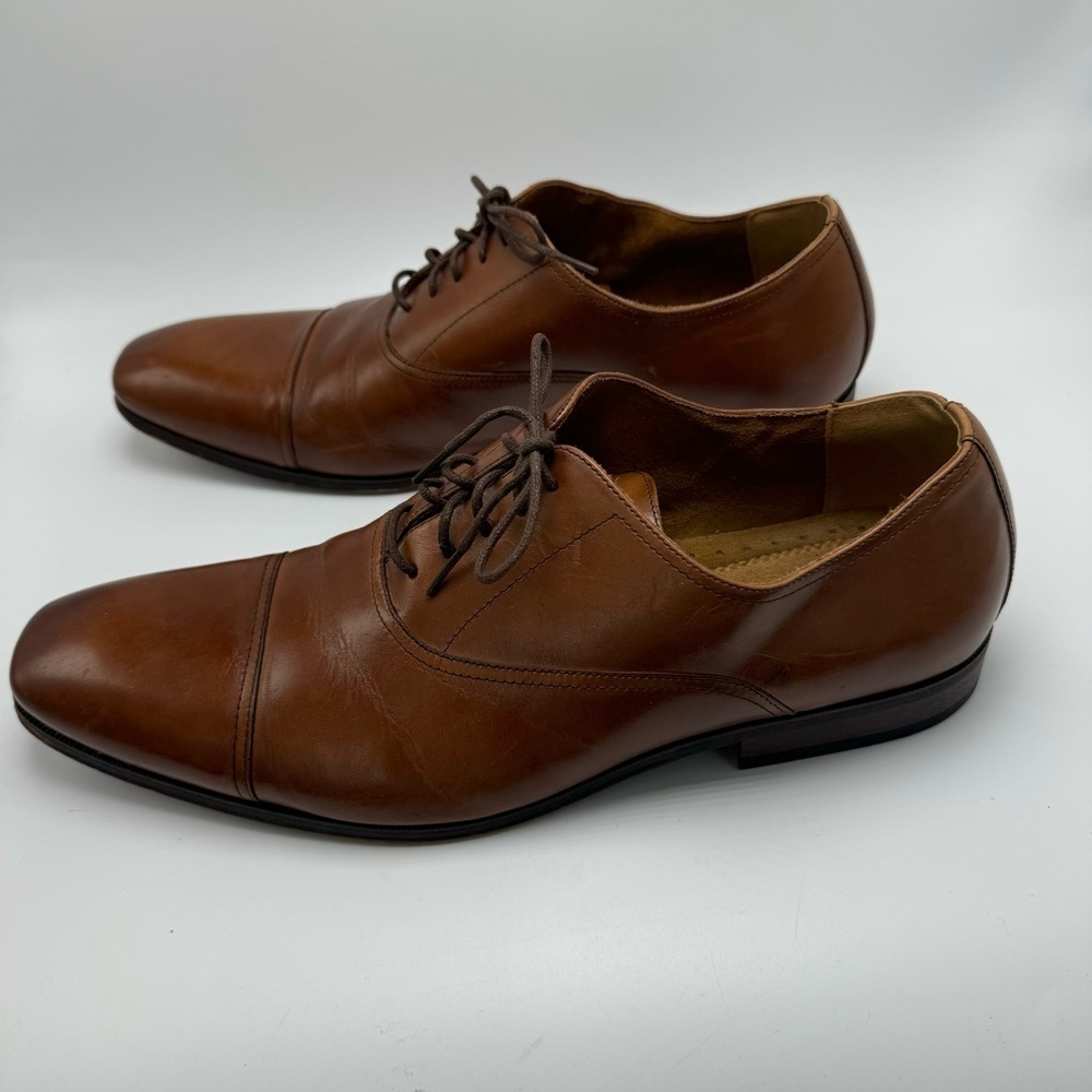 Florsheim Brown Corbetta Cap Toe Oxford Leather Mens Size 13 D - Picture 5 of 13